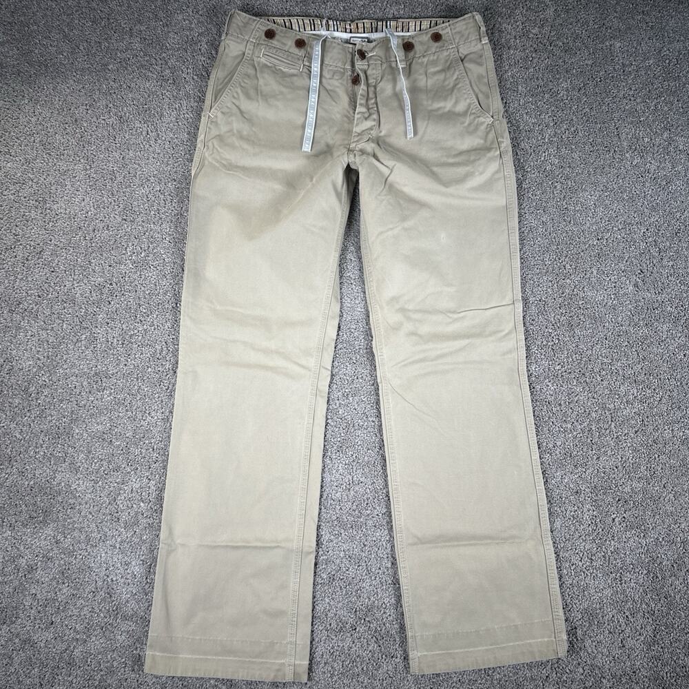 Converse All Star X Nike Pants Mens 34x32 Tan Baggy Chino Skateboarding Y2K